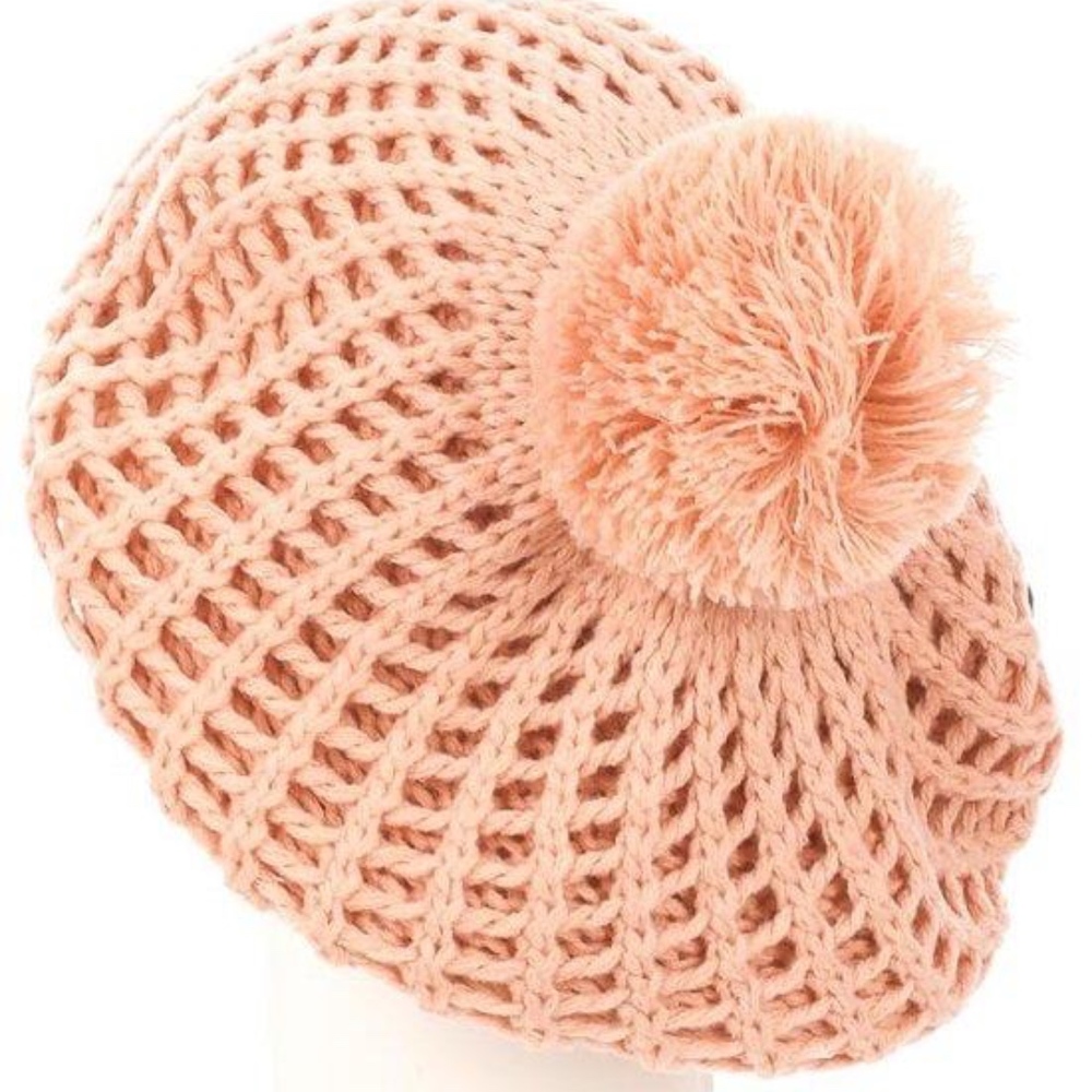 Pink Pom Beanie